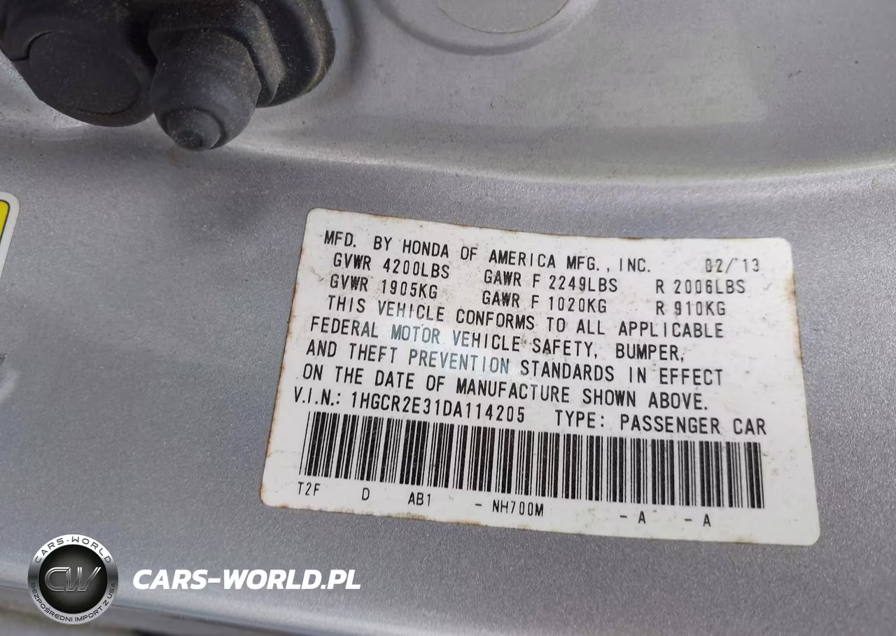 2013 Honda Accord Lx VIN:1HGCR2E31DA114205 - 9