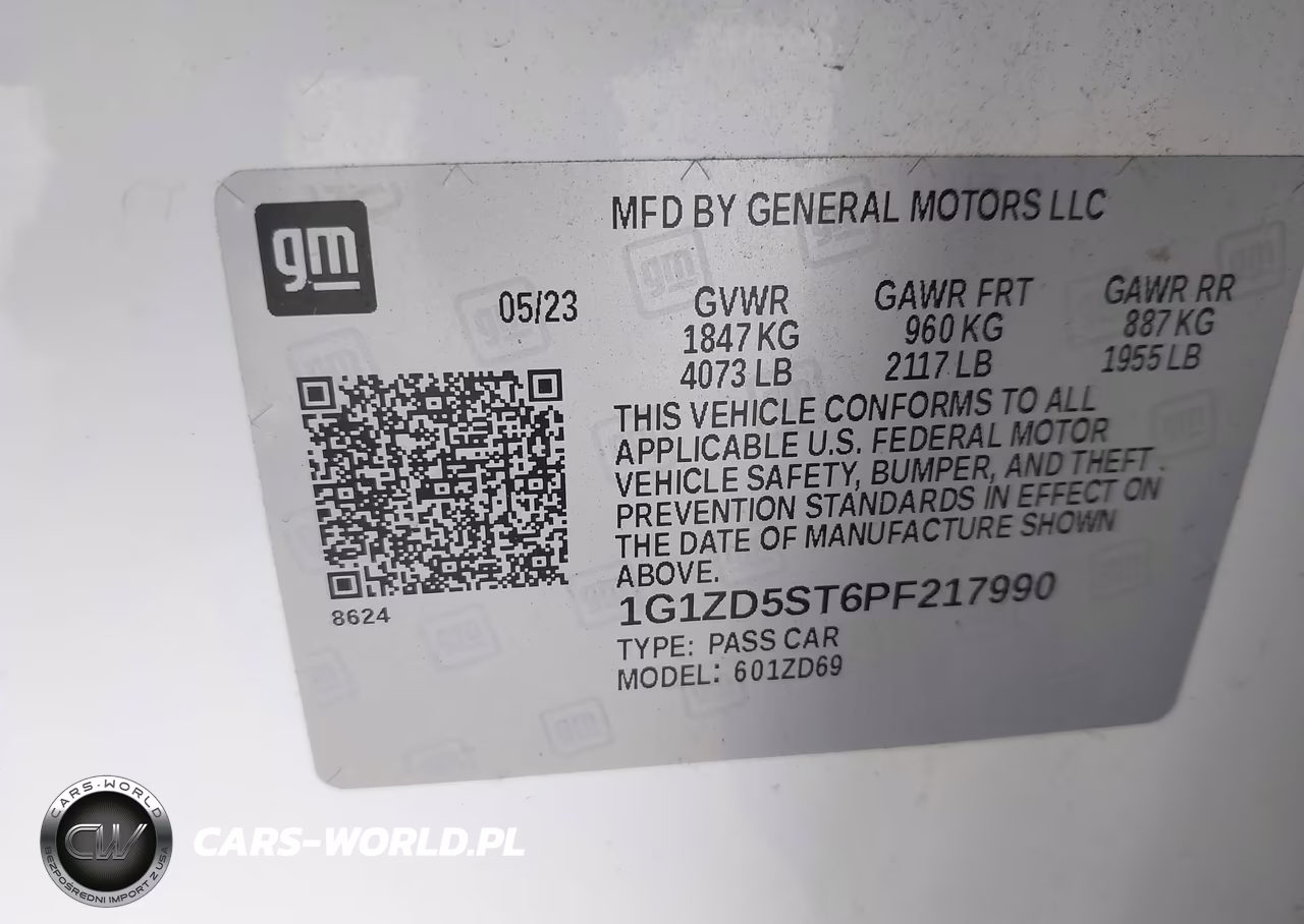 2023 Chevrolet Malibu Fwd 1Lt VIN:1G1ZD5ST6PF217990 - 9