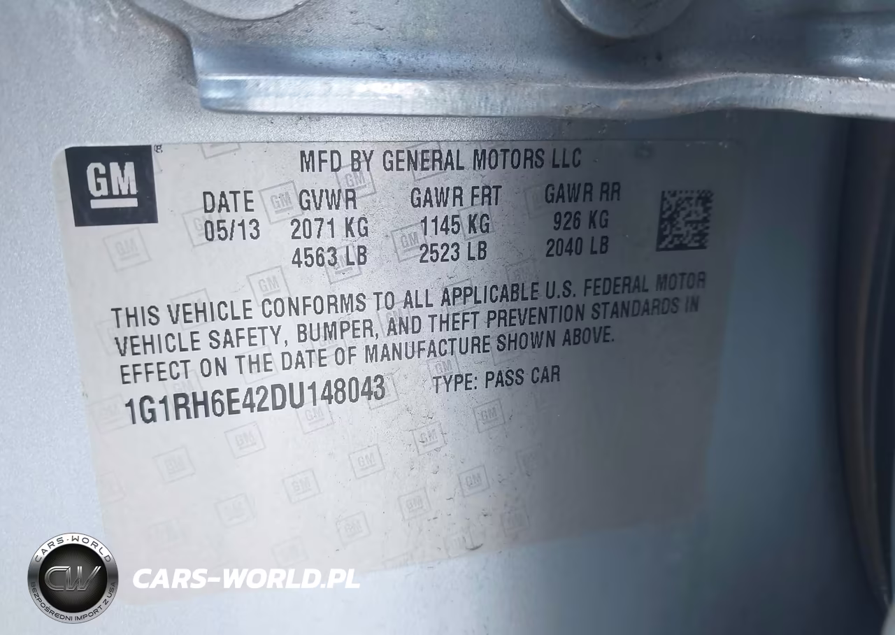2013 Chevrolet Volt VIN:1G1RH6E42DU148043 - 9
