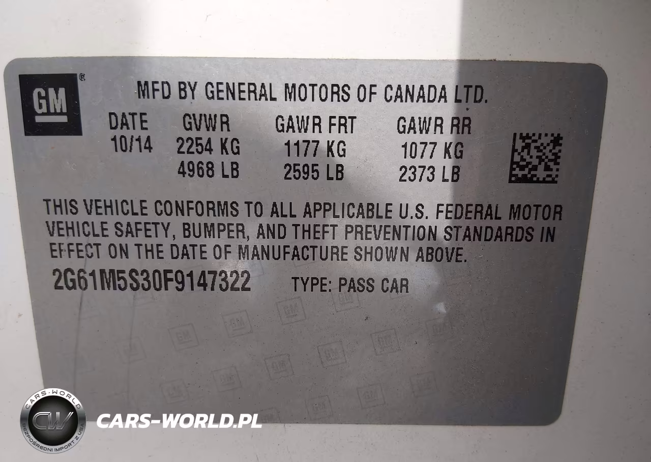 2015 Cadillac Xts Luxury VIN:2G61M5S30F9147322 - 9