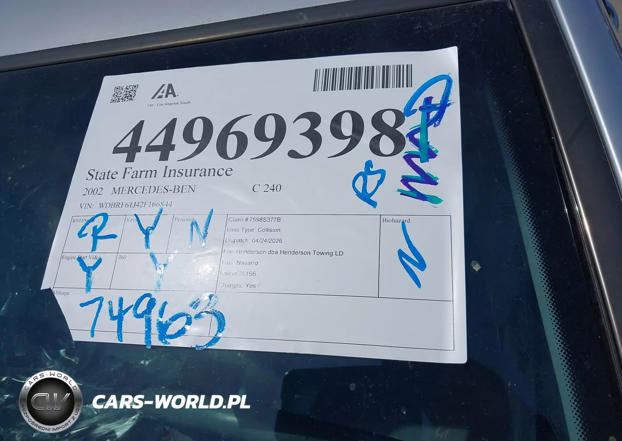 2002 Mercedes-Benz C 240 VIN:WDBRF61J42F166844 - 17