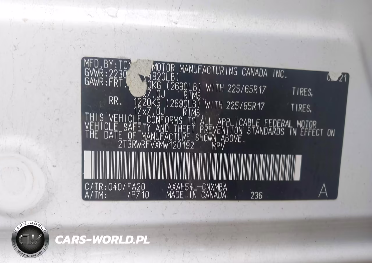 2021 Toyota Rav4 Hybrid Xle VIN:2T3RWRFVXMW120192 - 9