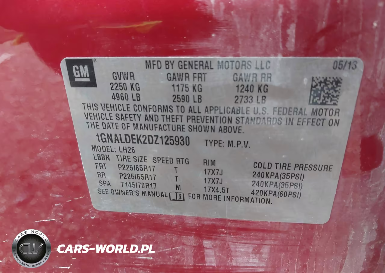 2013 Chevrolet Equinox 1Lt VIN:1GNALDEK2DZ125930 - 9