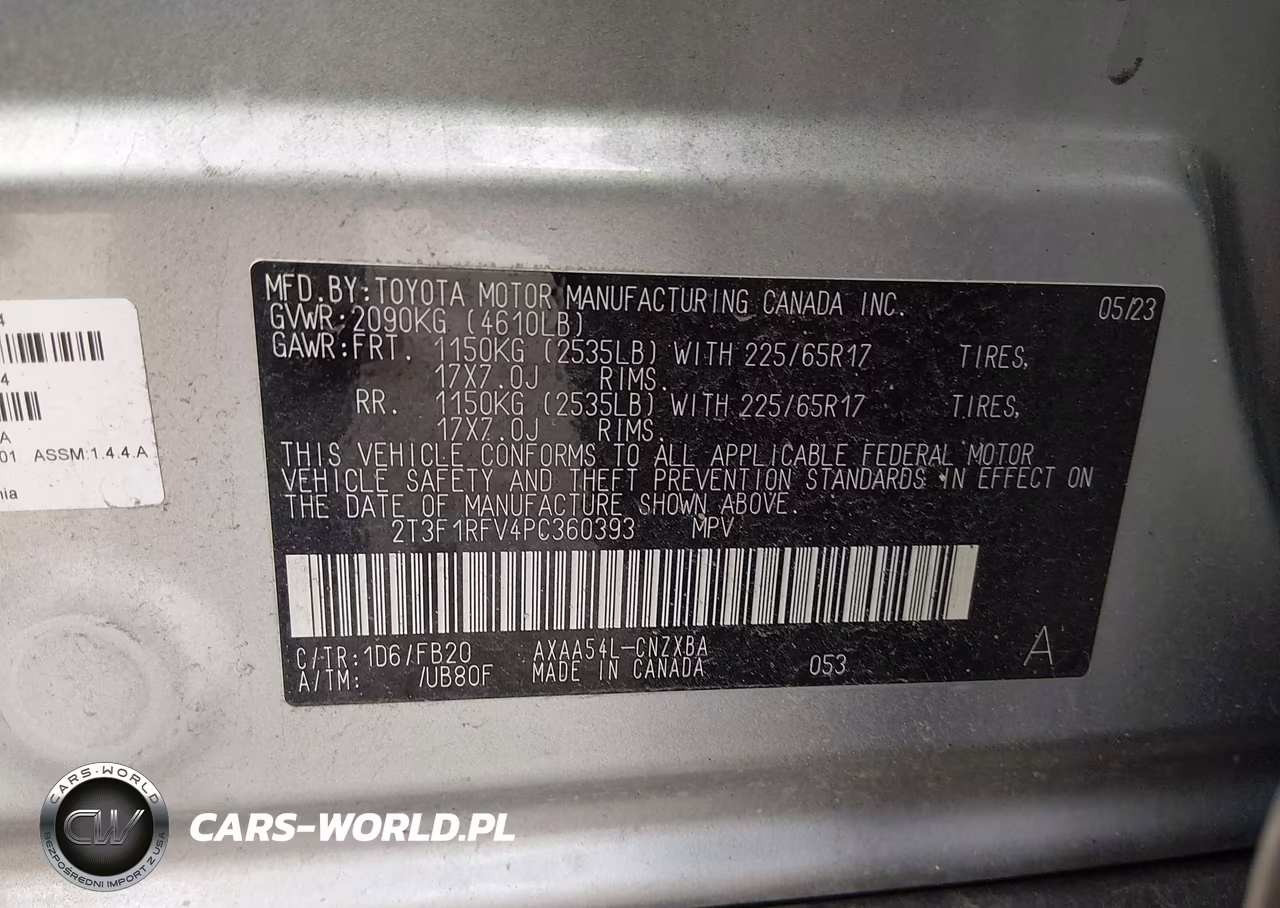 2023 Toyota Rav4 Le VIN:2T3F1RFV4PC360393 - 9