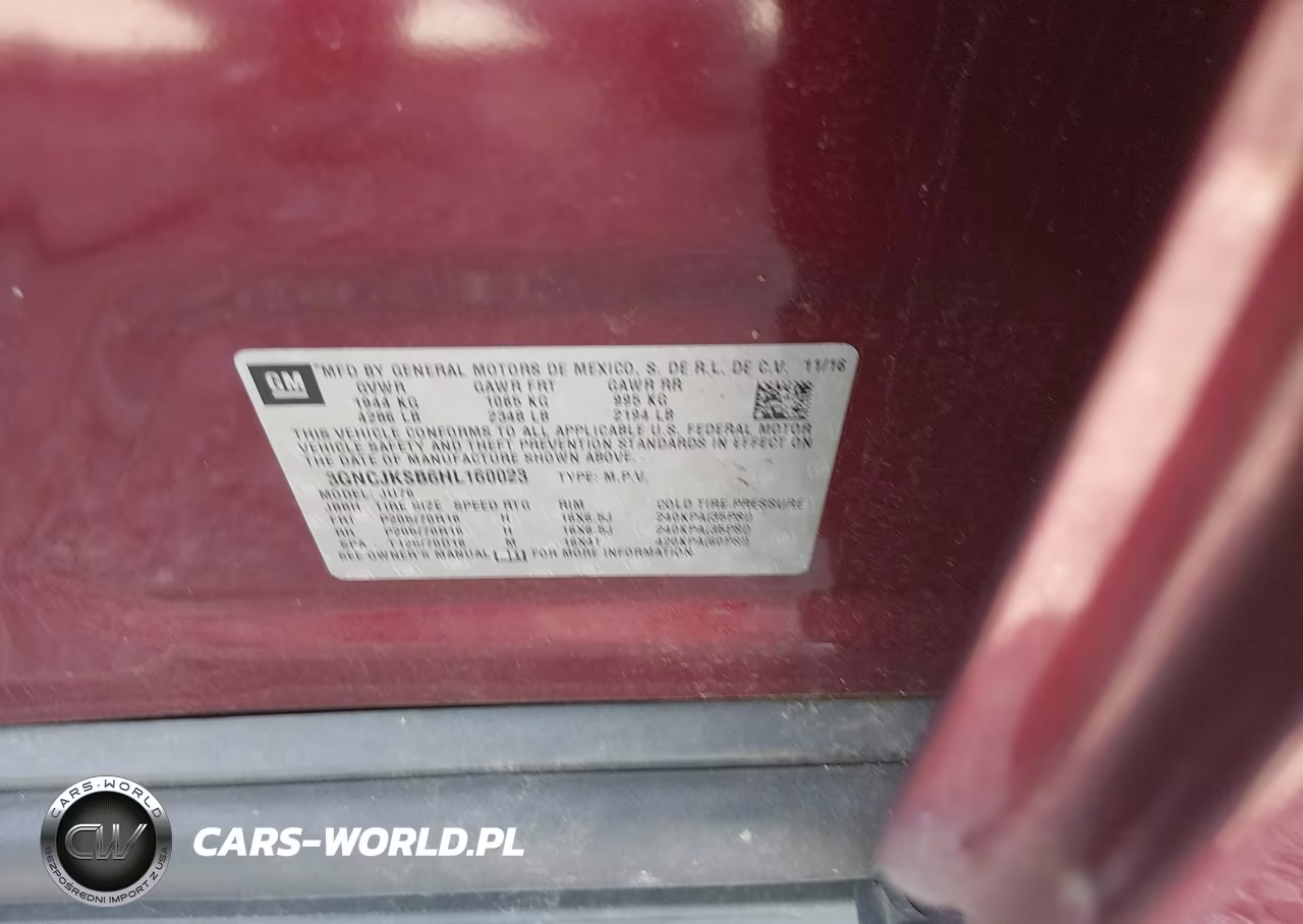 2017 Chevrolet Trax Ls VIN:3GNCJKSB6HL160023 - 9