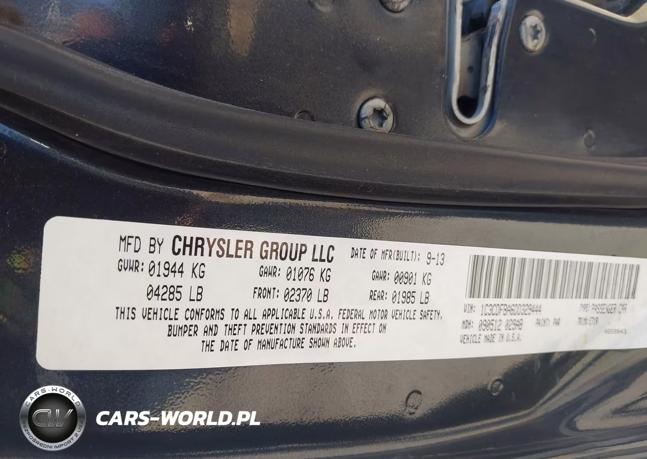 2013 Dodge Dart Sxt VIN:1C3CDFBA6DD329444 - 9