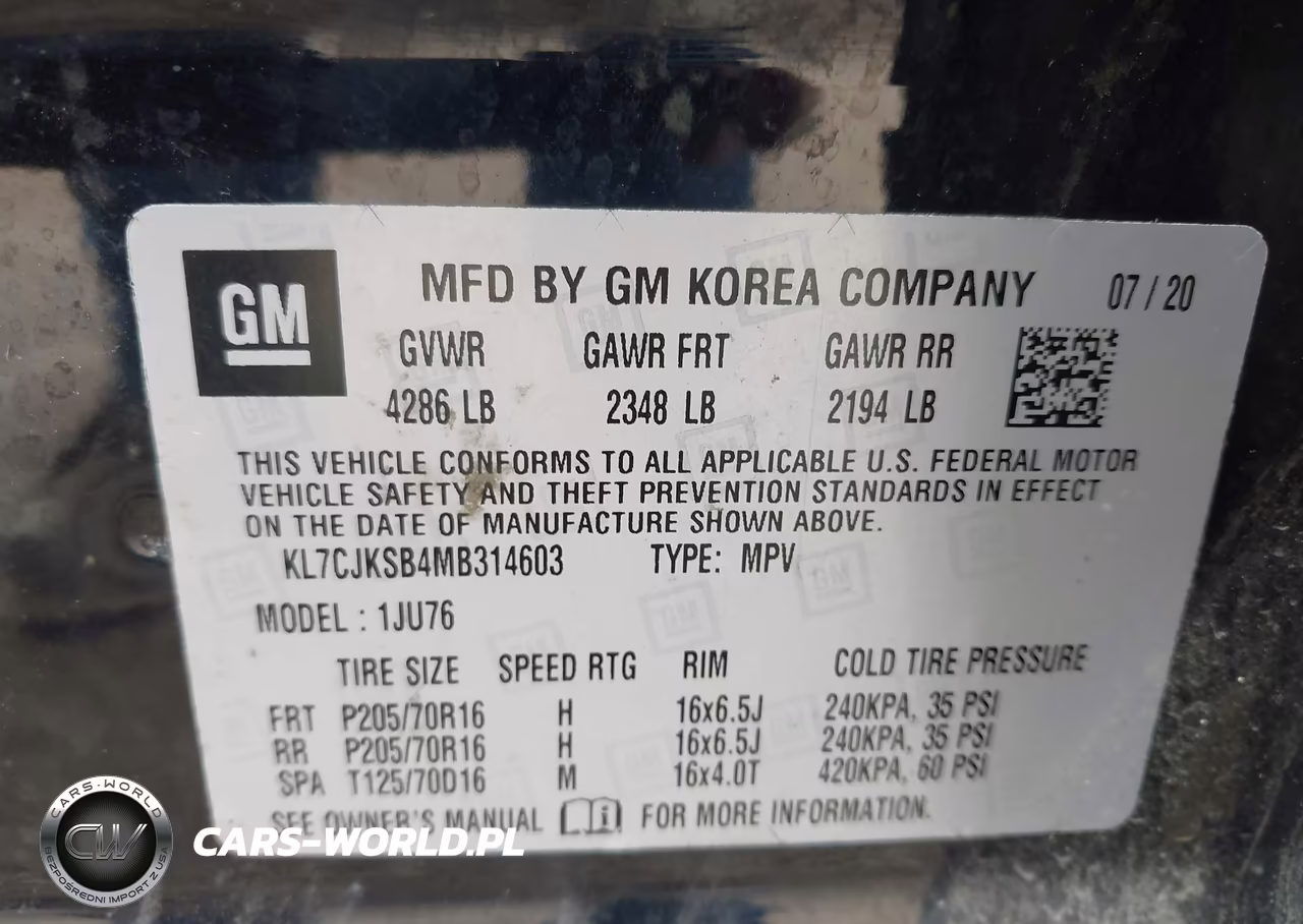 2021 Chevrolet Trax Fwd Ls VIN:KL7CJKSB4MB314603 - 9
