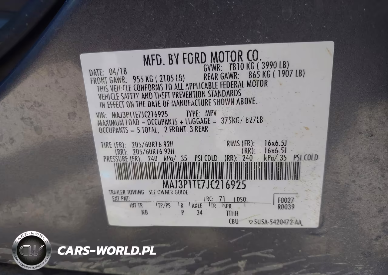 2018 Ford Ecosport Se VIN:MAJ3P1TE7JC216925 - 9