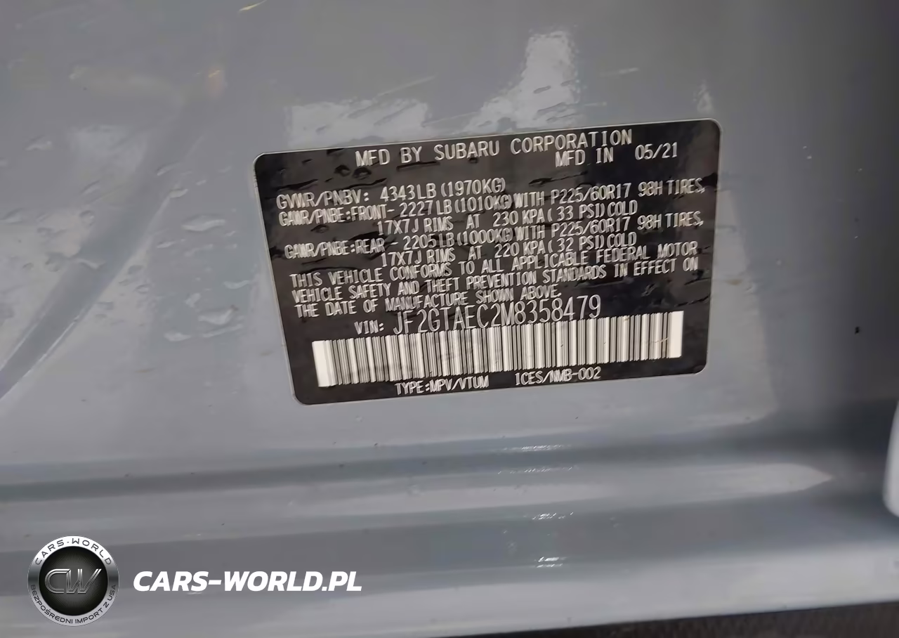 2021 Subaru Crosstrek Premium VIN:JF2GTAEC2M8358479 - 9