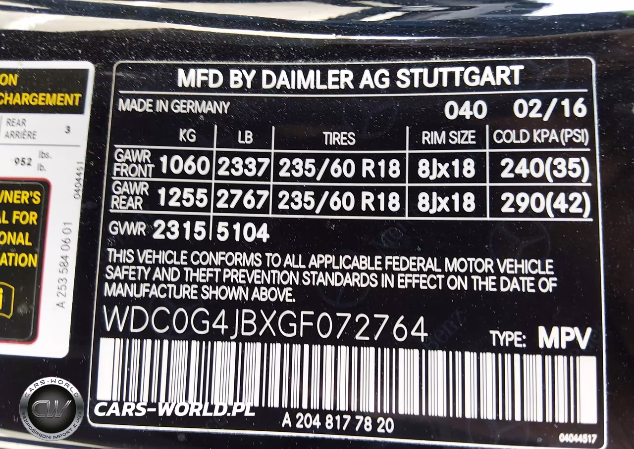 2016 Mercedes-Benz Glc 300 VIN:WDC0G4JBXGF072764 - 9