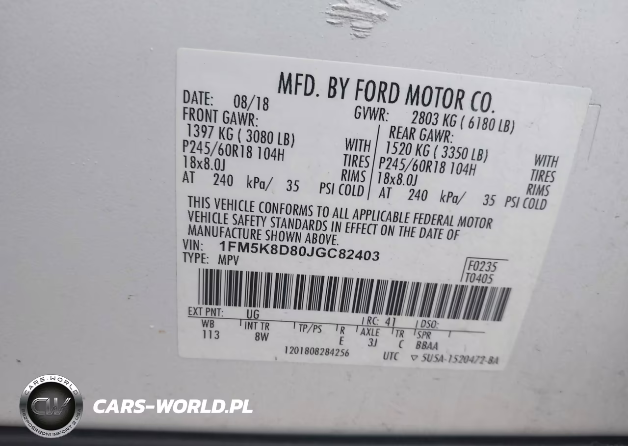 2018 Ford Explorer Xlt VIN:1FM5K8D80JGC82403 - 9