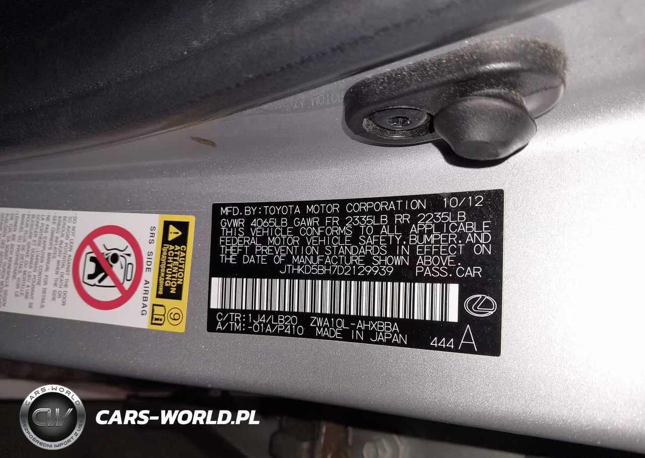 2013 Lexus Ct 200H VIN:JTHKD5BH7D2129939 - 9