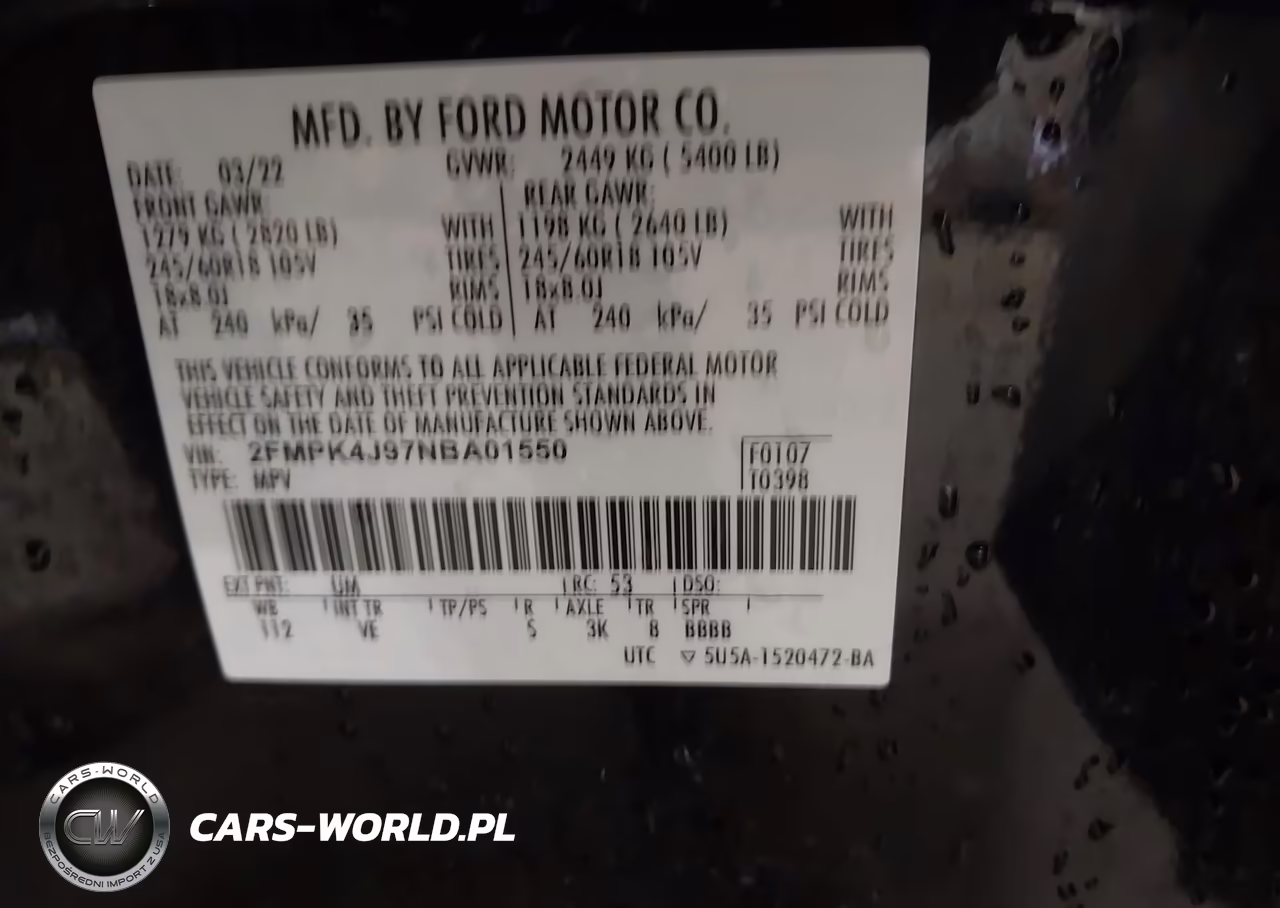 2022 Ford Edge Sel VIN:2FMPK4J97NBA01550 - 9