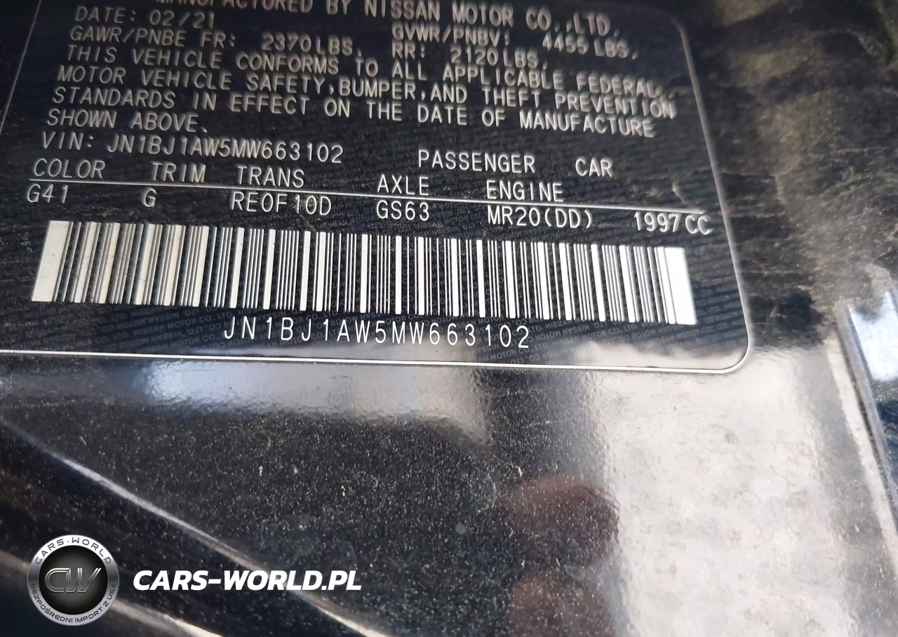 2021 Nissan Rogue Sport S Awd Xtronic Cvt VIN:JN1BJ1AW5MW663102 - 9