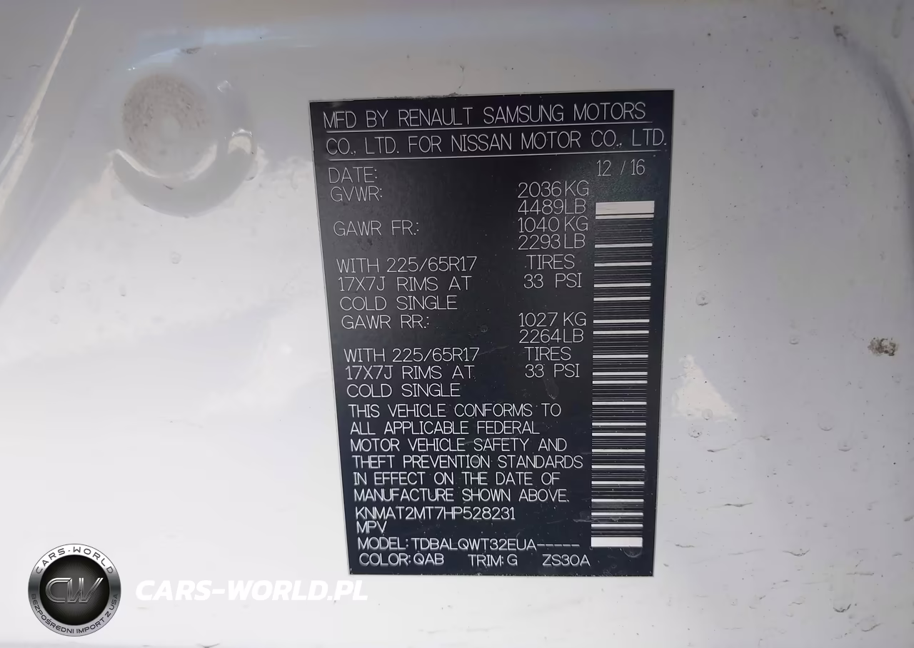 2017 Nissan Rogue Sv VIN:KNMAT2MT7HP528231 - 9