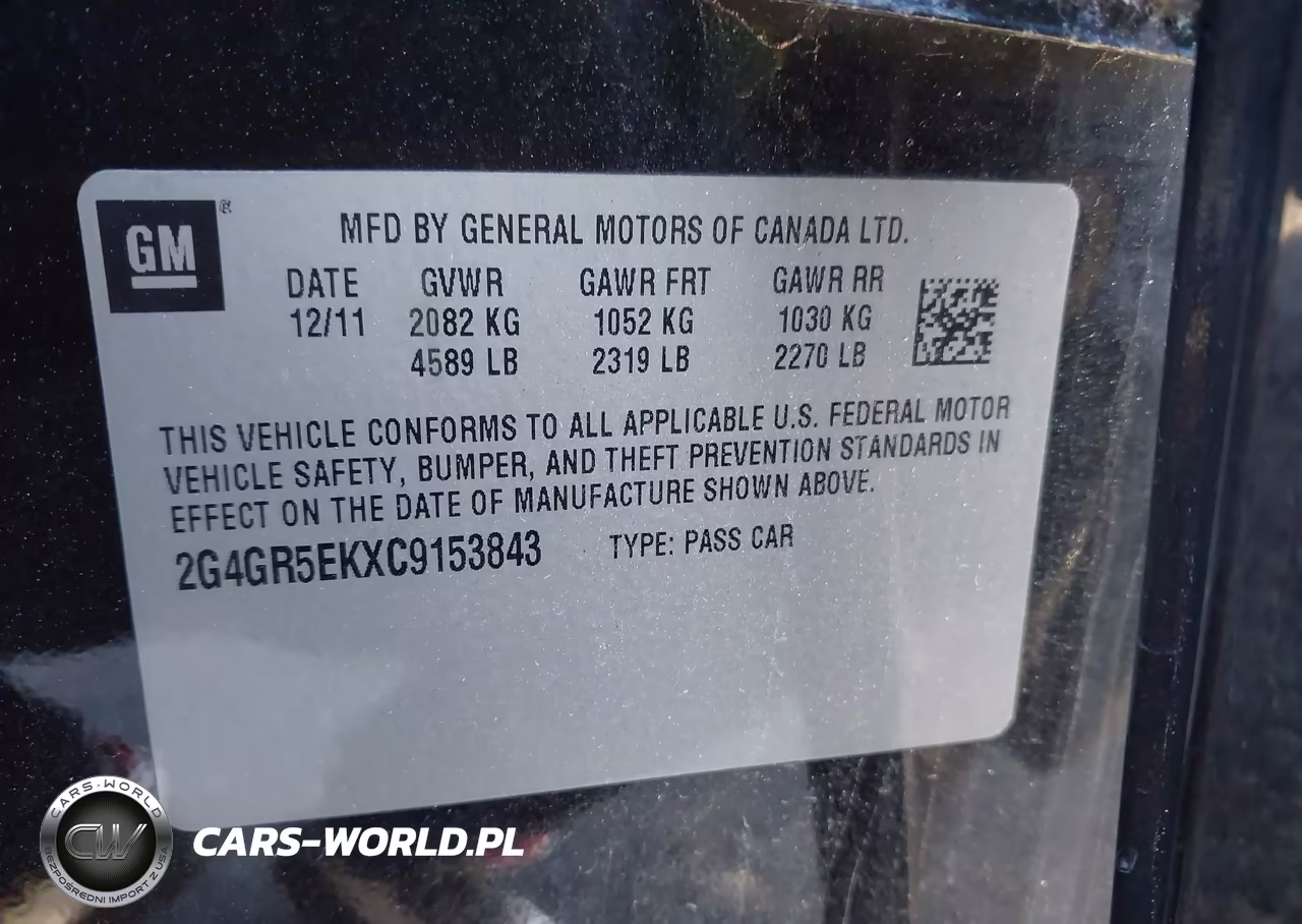 2012 Buick Regal VIN:2G4GR5EKXC9153843 - 9