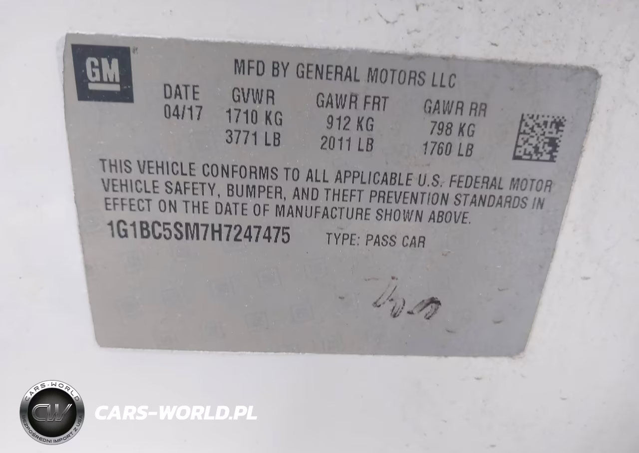 2017 Chevrolet Cruze Ls Auto VIN:1G1BC5SM7H7247475 - 9