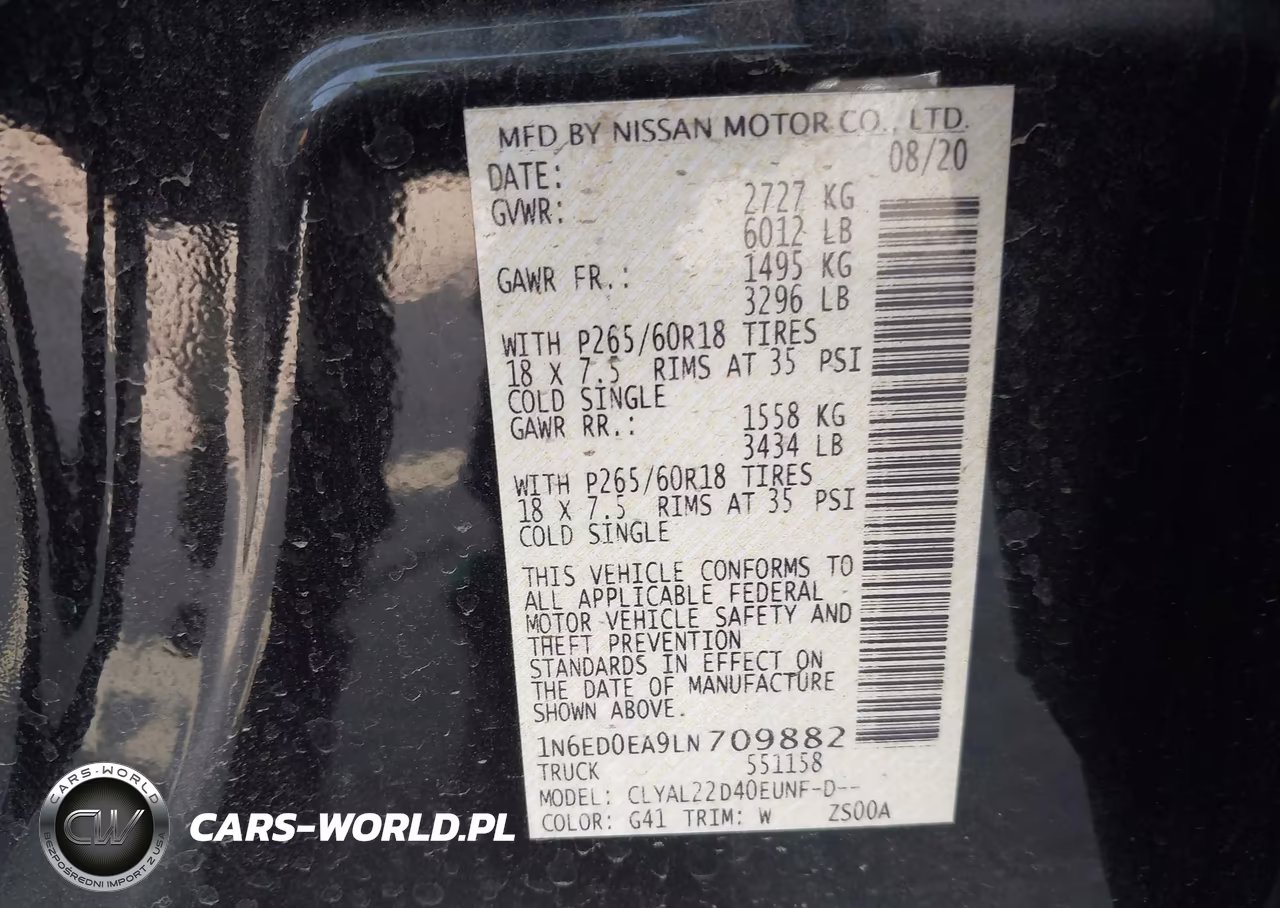2020 Nissan Frontier Sv 4X2 VIN:1N6ED0EA9LN709882 - 9