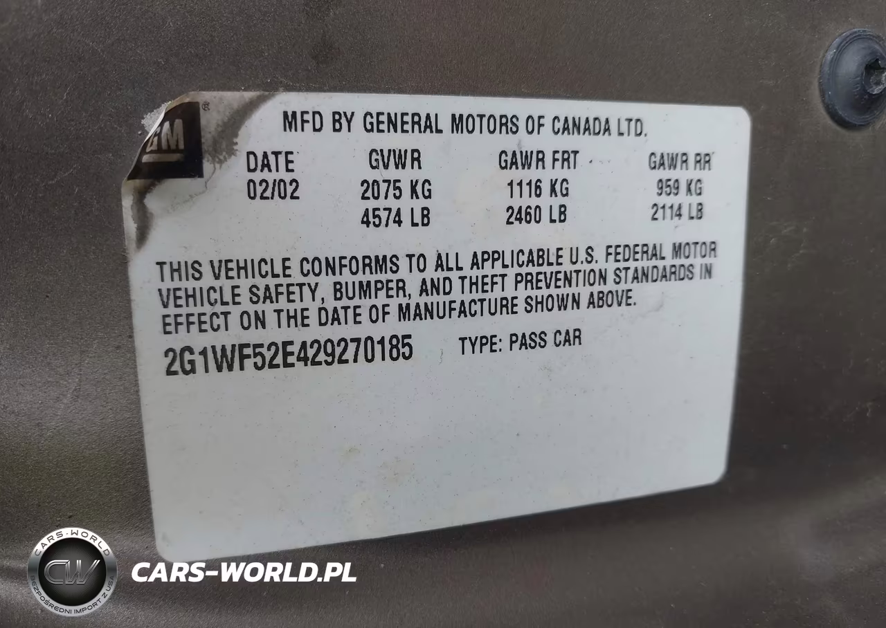 2002 Chevrolet Impala VIN:2G1WF52E429270185 - 9