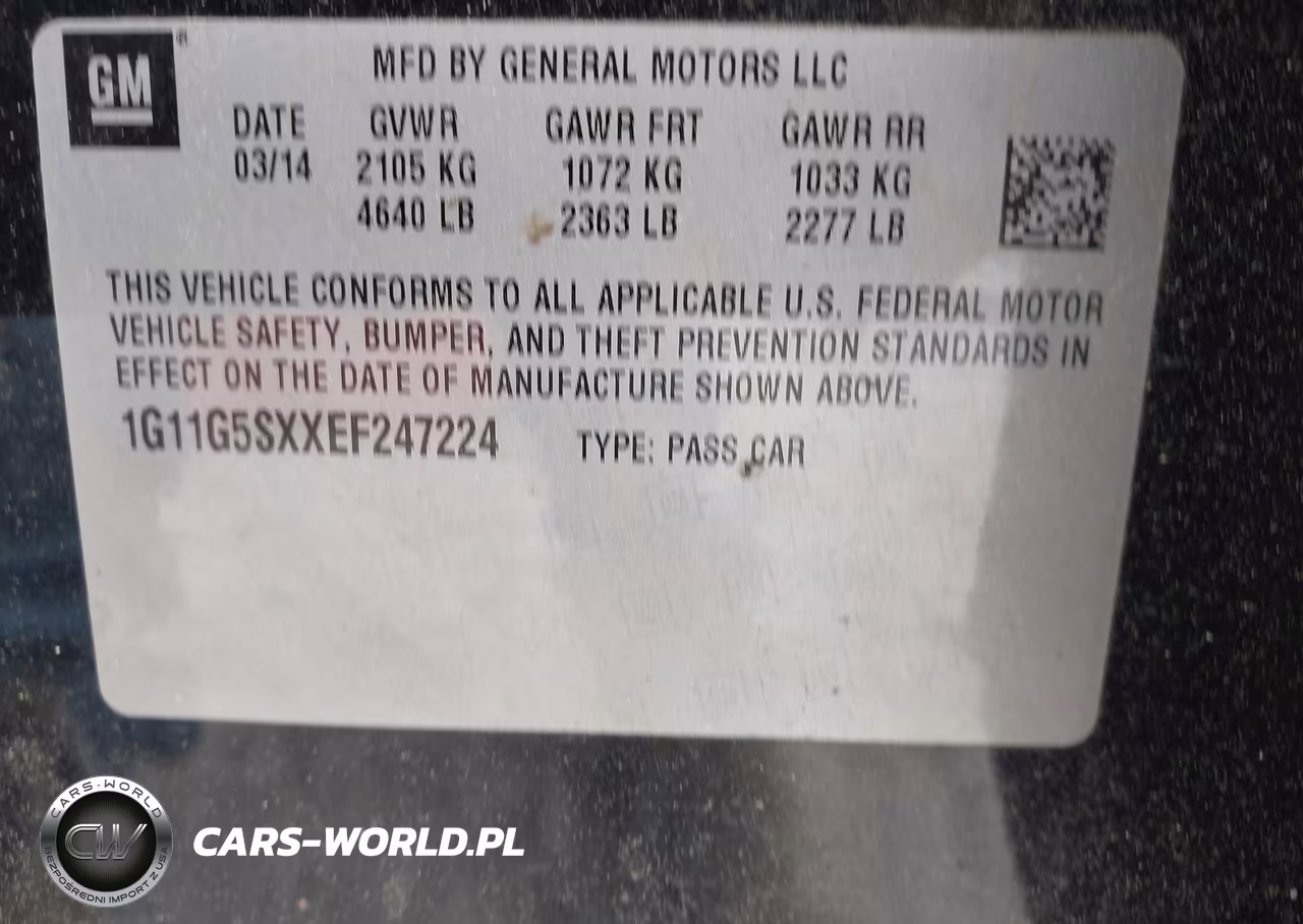 2014 Chevrolet Malibu 3Lt VIN:1G11G5SXXEF247224 - 9
