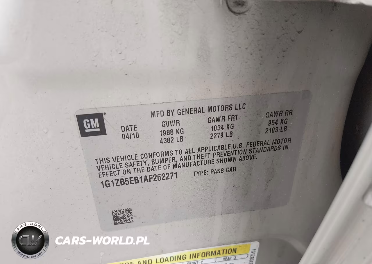 2010 Chevrolet Malibu Ls VIN:1G1ZB5EB1AF262271 - 9
