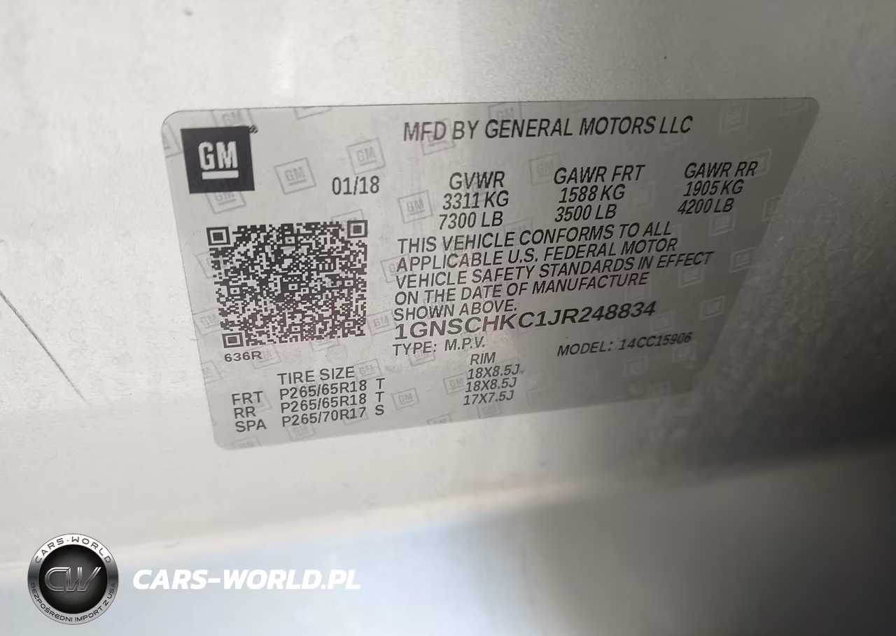 2018 Chevrolet Suburban Lt VIN:1GNSCHKC1JR248834 - 9