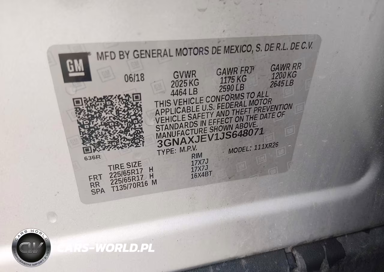 2018 Chevrolet Equinox Lt VIN:3GNAXJEV1JS648071 - 9