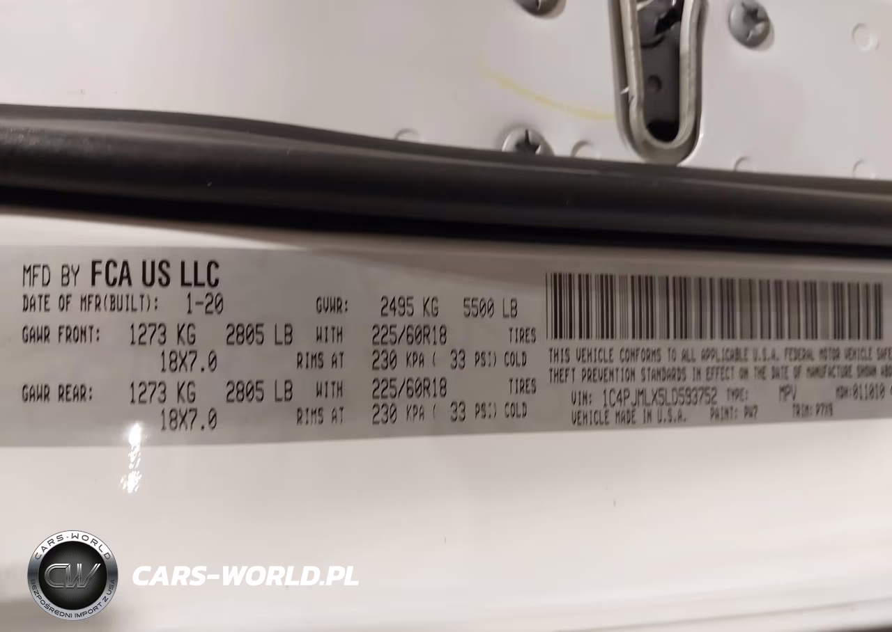 2020 Jeep Cherokee Altitude 4X4 VIN:1C4PJMLX5LD593752 - 9