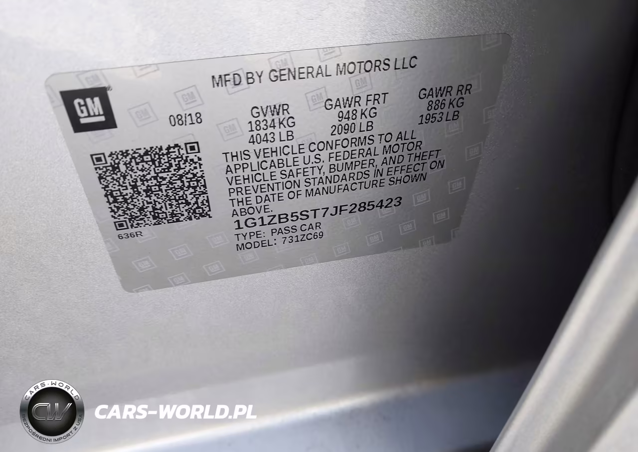 2018 Chevrolet Malibu 1Ls VIN:1G1ZB5ST7JF285423 - 9