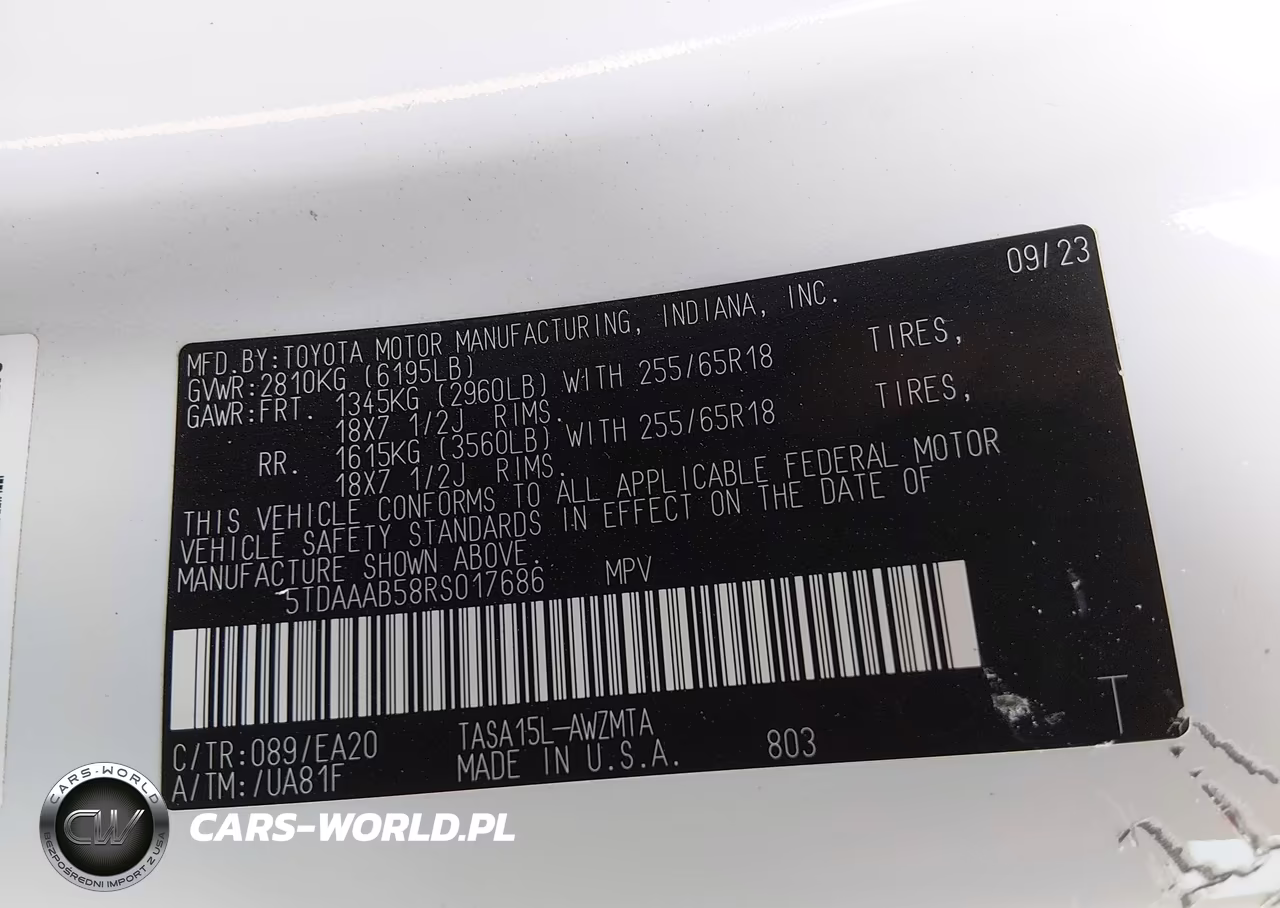 2024 Toyota Grand Highlander Xle VIN:5TDAAAB58RS017686 - 9