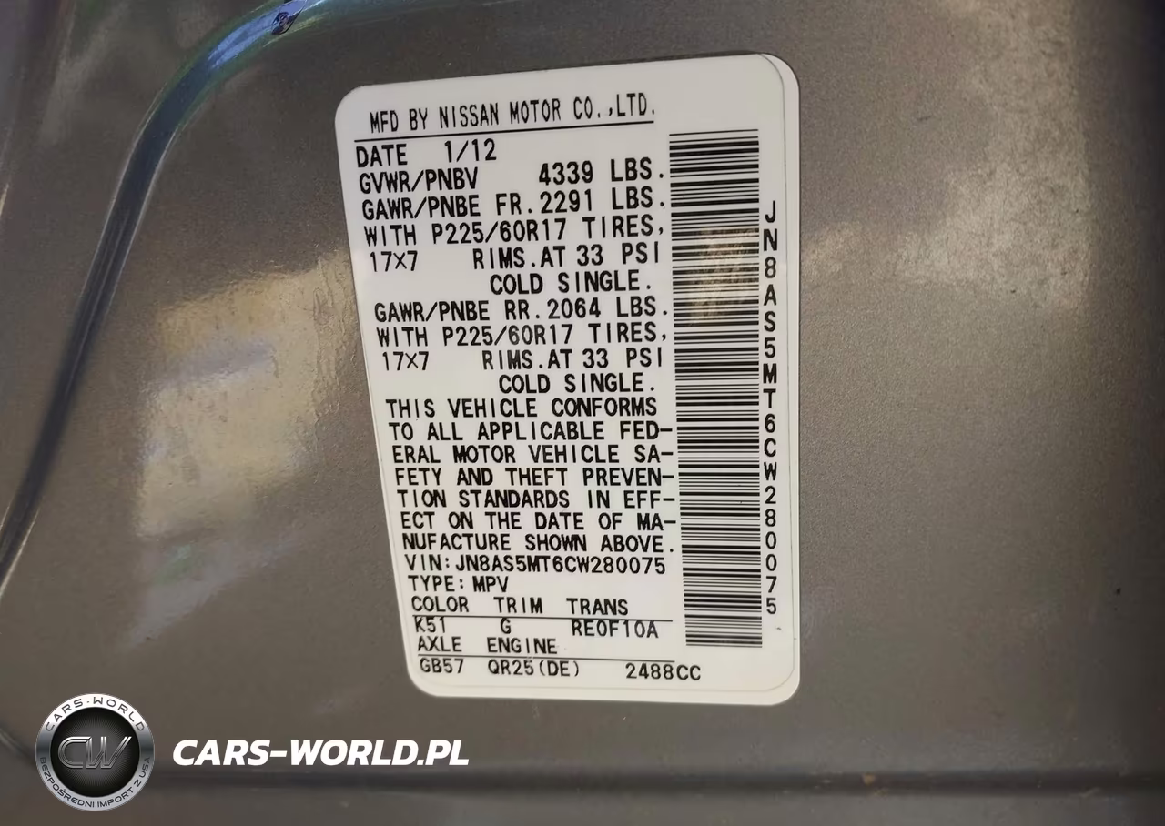 2012 Nissan Rogue Sv VIN:JN8AS5MT6CW280075 - 9