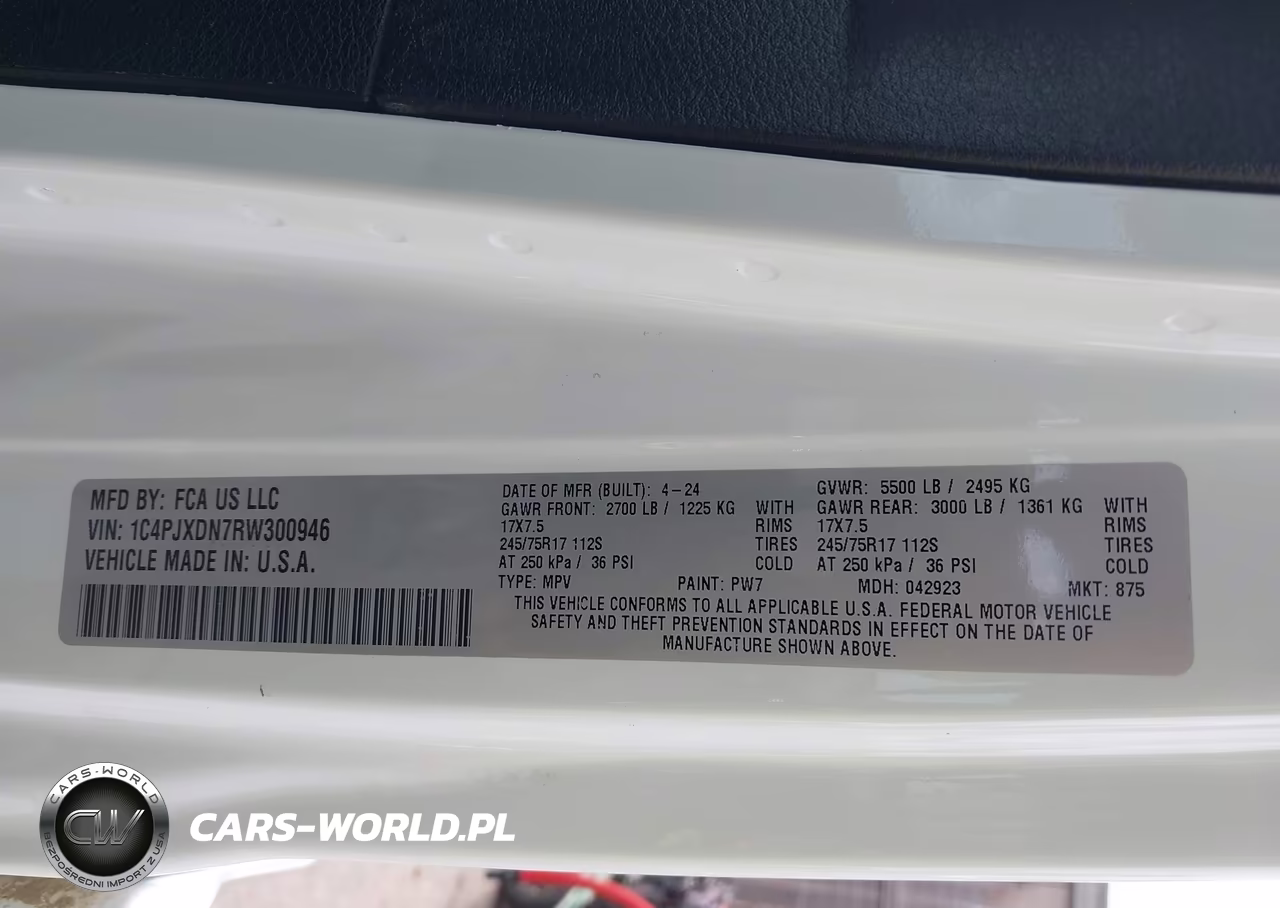2024 Jeep Wrangler 4-Door Sport S 4X4 VIN:1C4PJXDN7RW300946 - 9