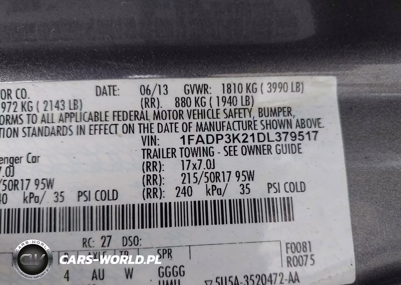 2013 Ford Focus Se VIN:1FADP3K21DL379517 - 9