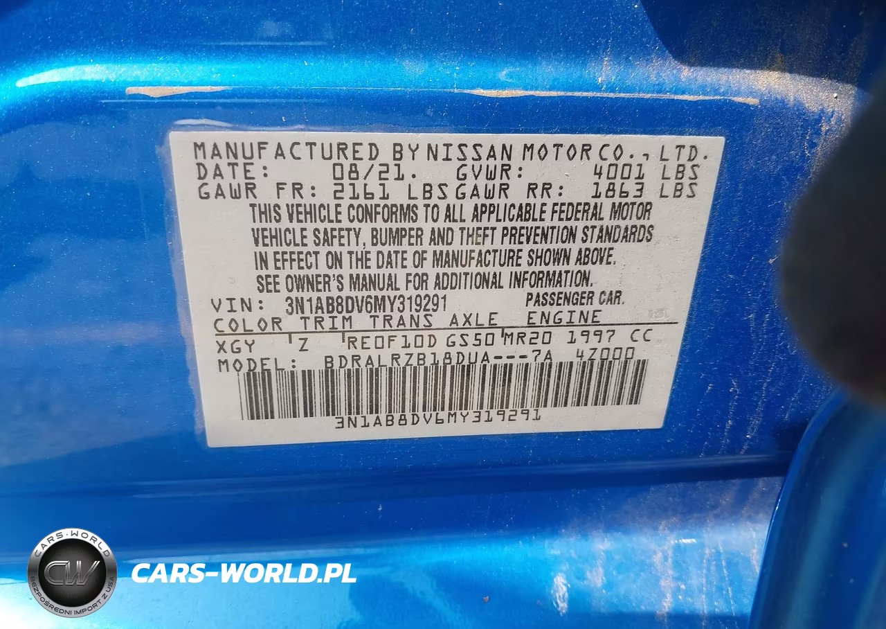 2021 Nissan Sentra Sr Xtronic Cvt VIN:3N1AB8DV6MY319291 - 9