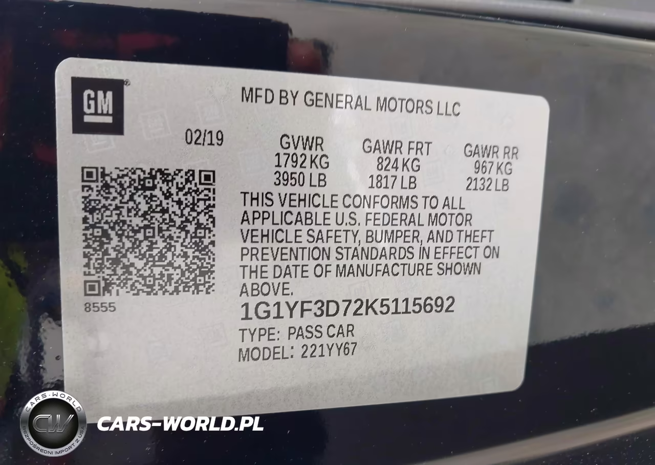 2019 Chevrolet Corvette Stingray VIN:1G1YF3D72K5115692 - 9