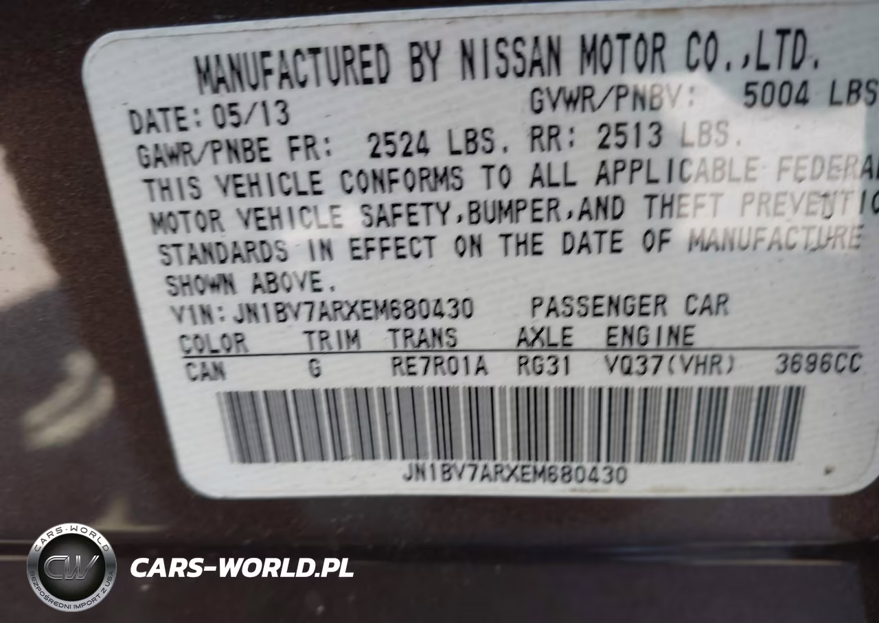 2014 Infiniti Q50 Sport VIN:JN1BV7ARXEM680430 - 9