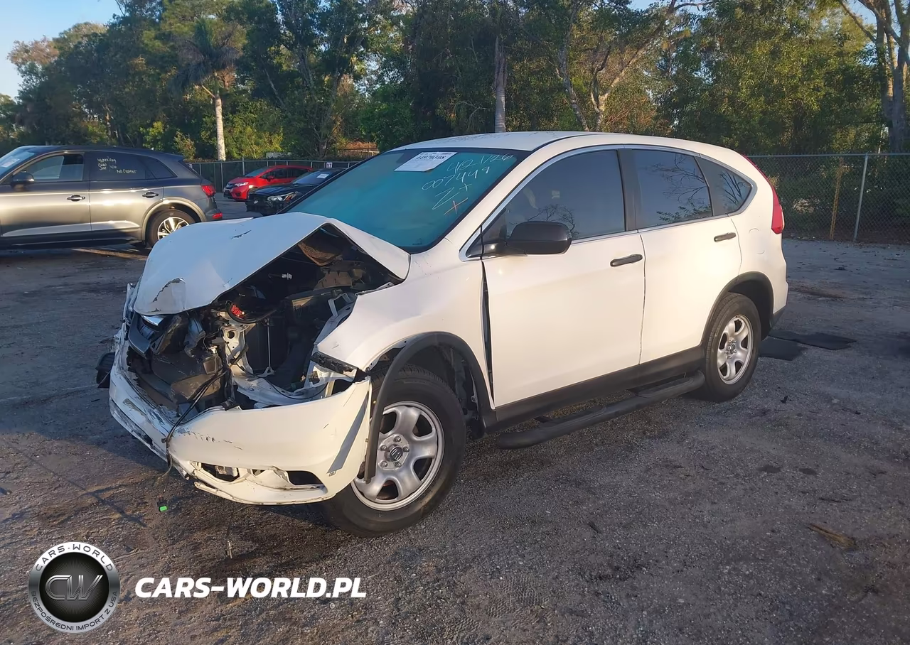 2015 Honda Cr-V Lx VIN:5J6RM3H36FL007449 - 2