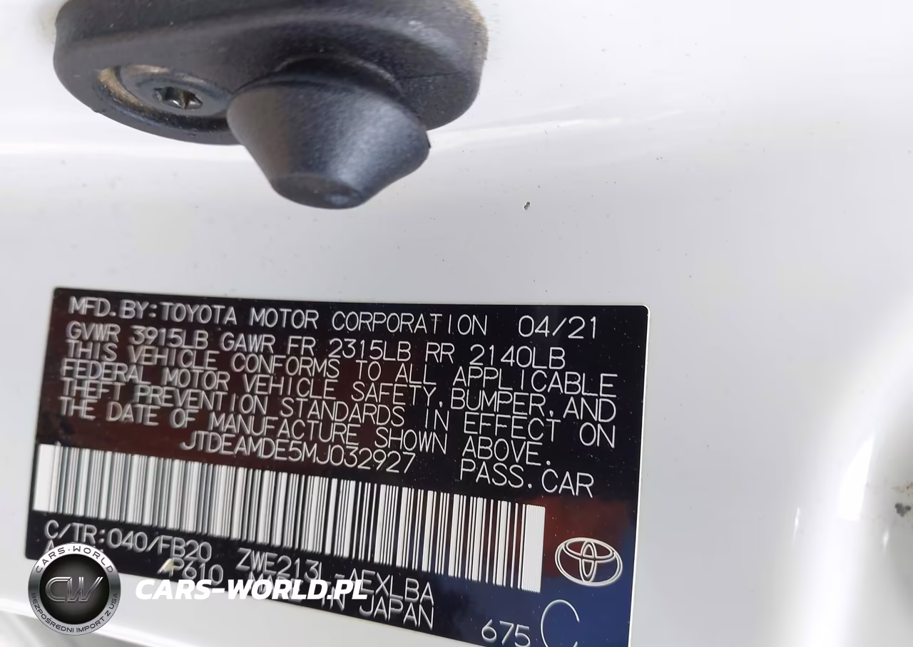 2021 Toyota Corolla Hybrid Le VIN:JTDEAMDE5MJ032927 - 9