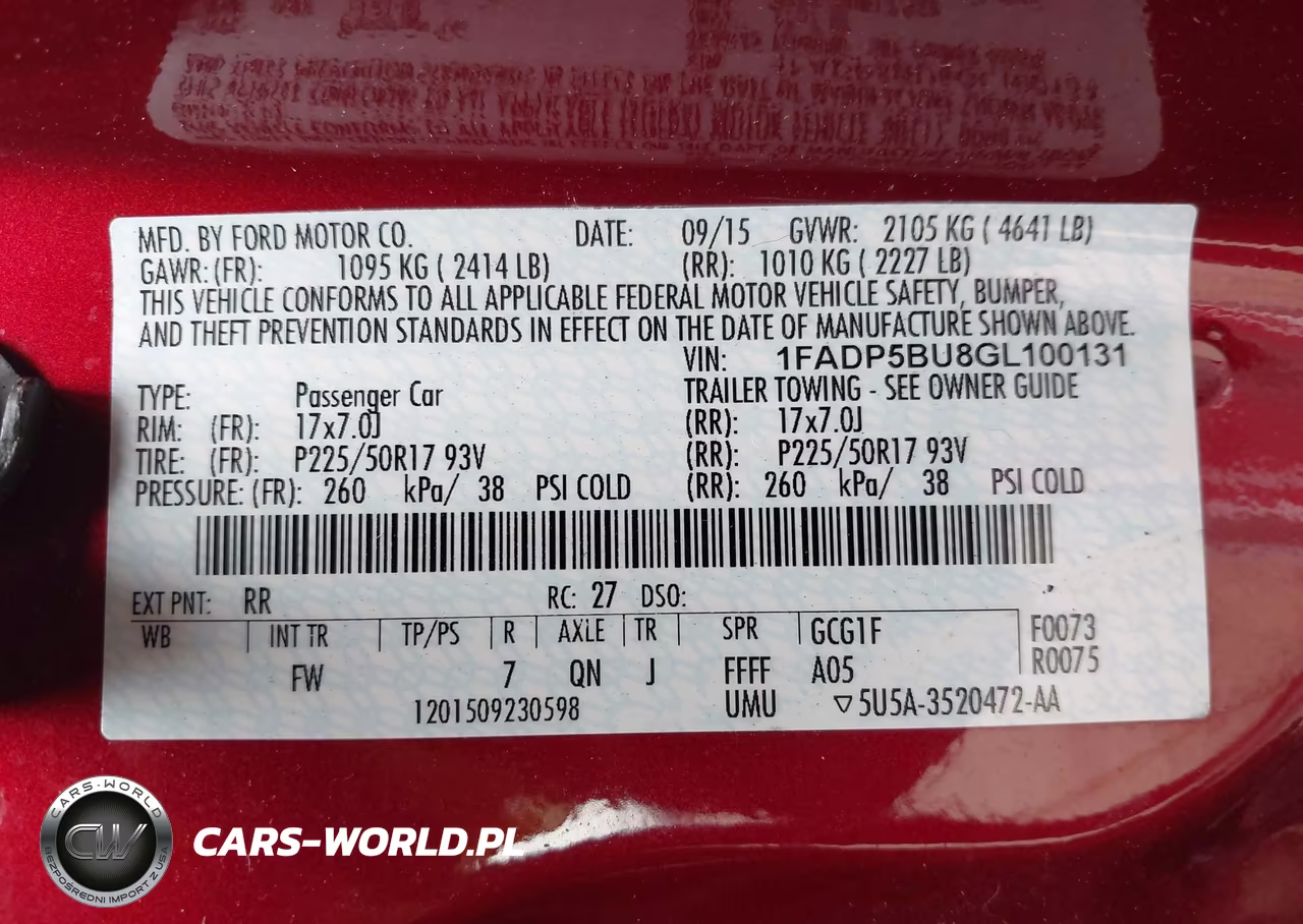 2016 Ford C-Max Hybrid Sel VIN:1FADP5BU8GL100131 - 9