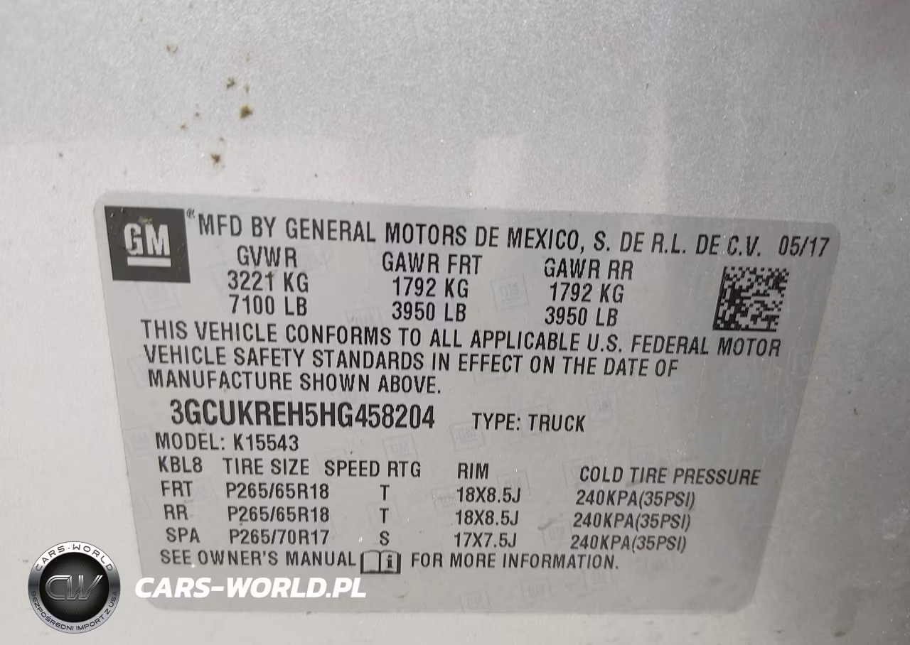 2017 Chevrolet Silverado 1500 1Lt VIN:3GCUKREH5HG458204 - 9
