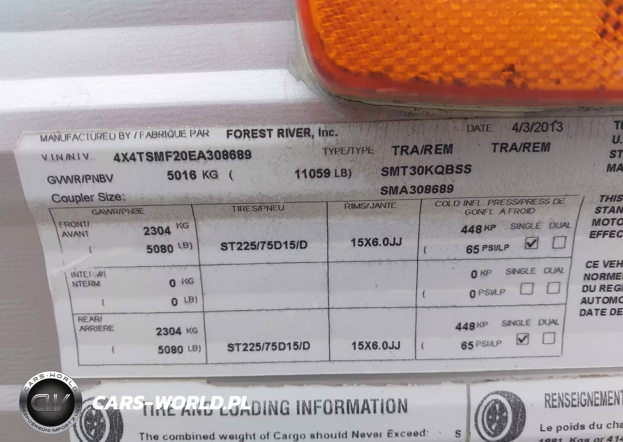 2014 Forest River Other VIN:4X4TSMF20EA308689 - 9