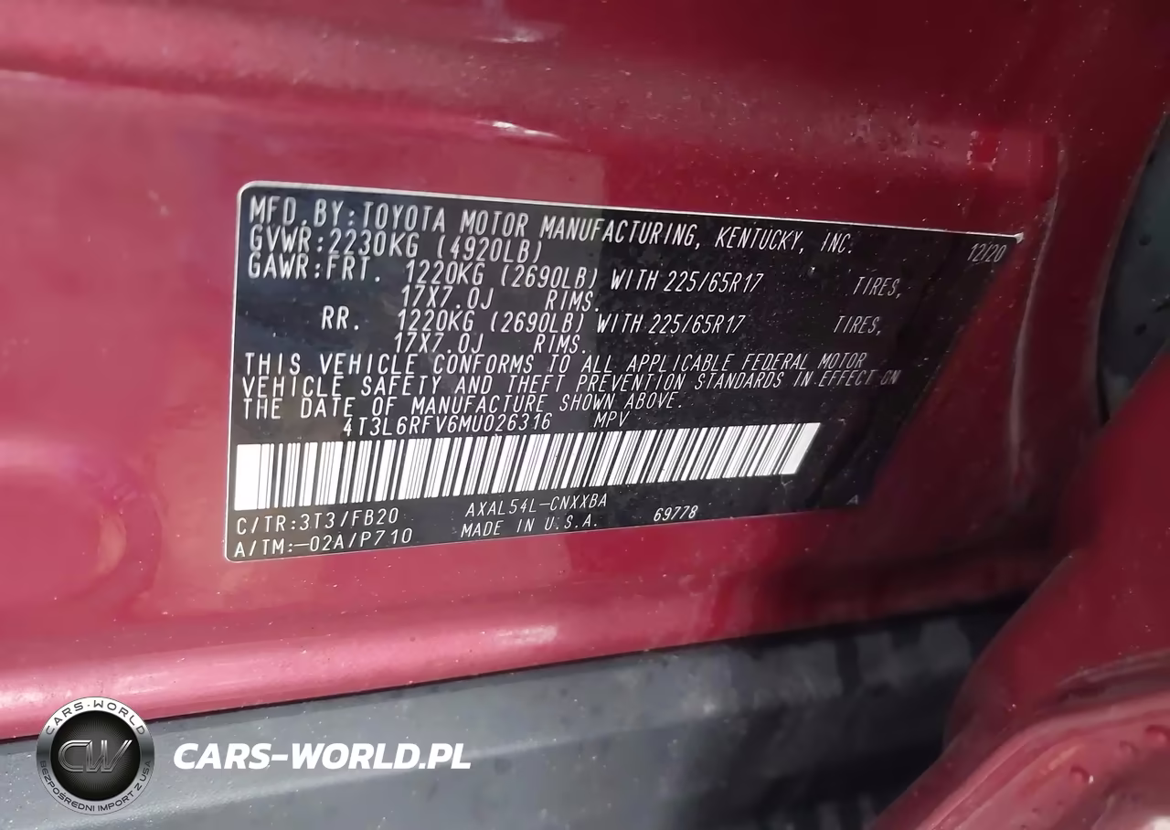 2021 Toyota Rav4 Hybrid Le VIN:4T3L6RFV6MU026316 - 9