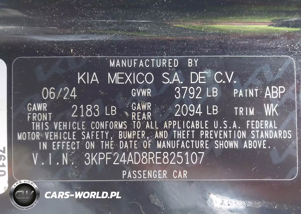 2024 Kia Forte Lxs VIN:3KPF24AD8RE825107 - 9
