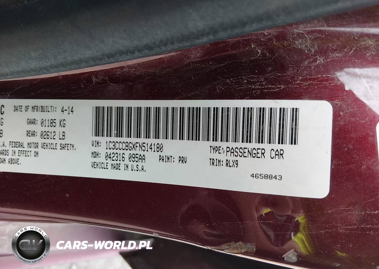2015 Chrysler 200 S VIN:1C3CCCBGXFN514180 - 9