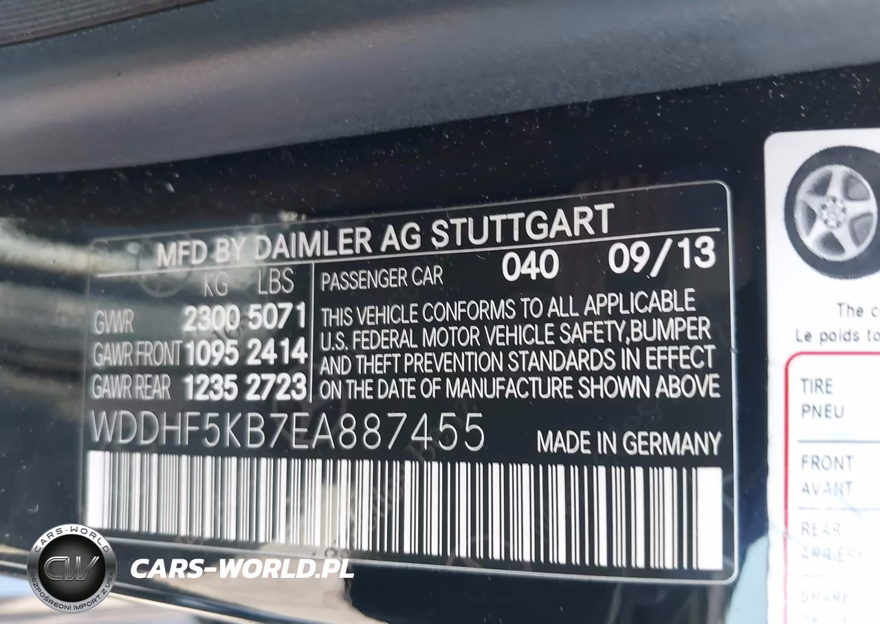 2014 Mercedes-Benz E 350 VIN:WDDHF5KB7EA887455 - 9
