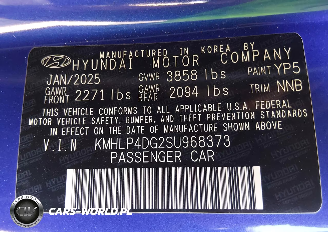 2025 Hyundai Elantra Limited VIN:KMHLP4DG2SU968373 - 9