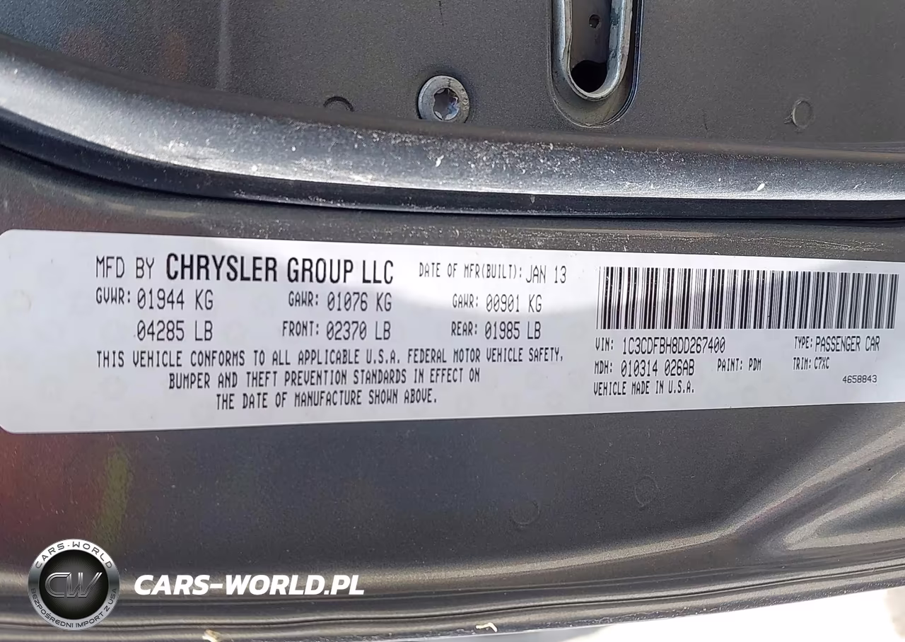 2013 Dodge Dart Rallye VIN:1C3CDFBH8DD267400 - 9