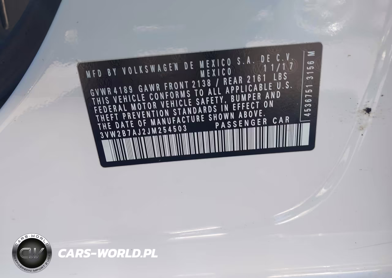 2018 Volkswagen Jetta 1.4T S VIN:3VW2B7AJ2JM254503 - 9