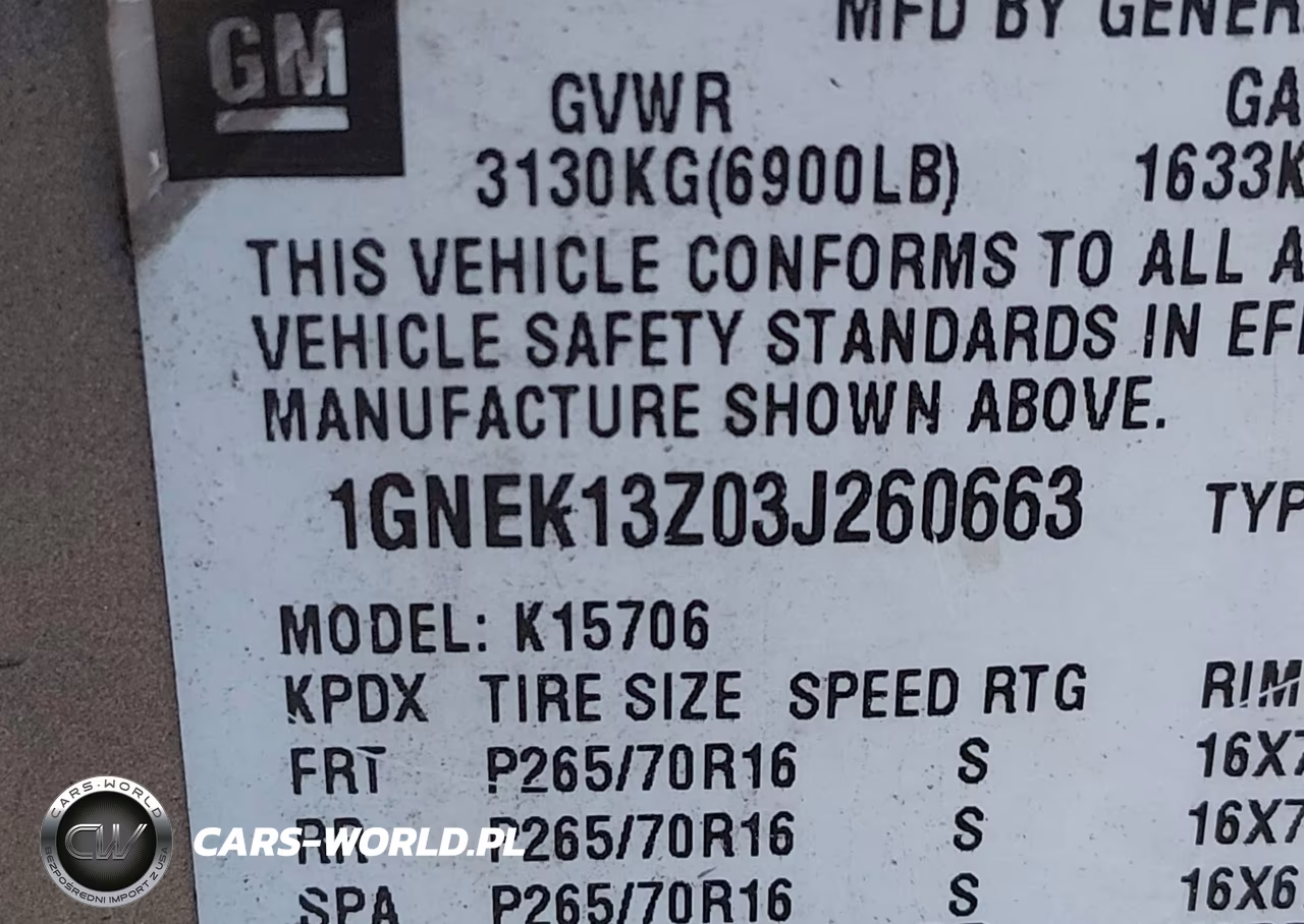2003 Chevrolet Tahoe Lt VIN:1GNEK13Z03J260663 - 9