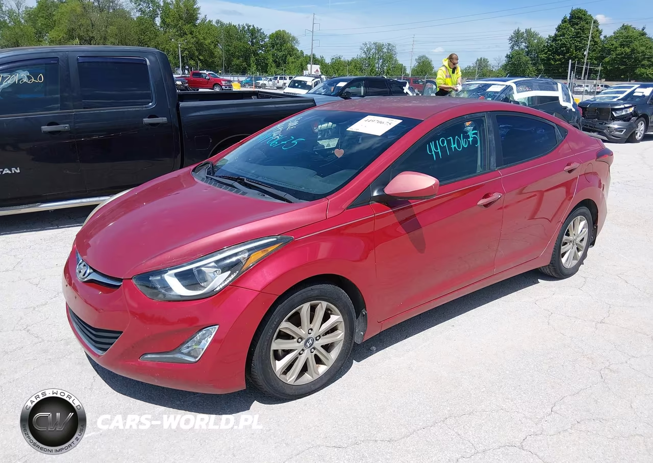 2014 Hyundai Elantra Se VIN:KMHDH4AE3EU186012 - 2
